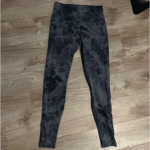 lululemon Align high rise leggings 28” diamond dye pitch grey size 8